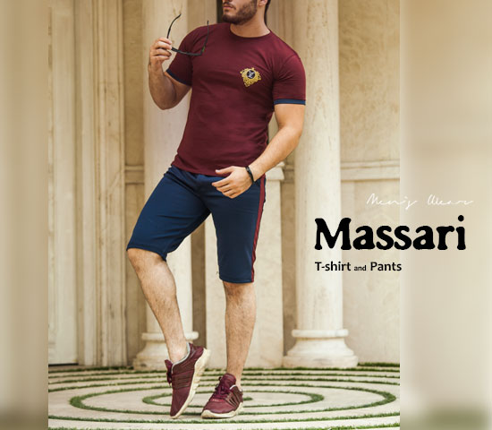 ست تیشرت و شلوارک مدل Massari