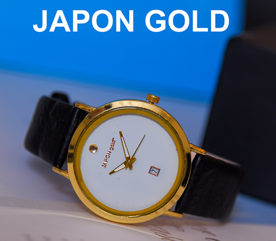 ساعت مچی مدلJAPON gold( صفحه سفید)