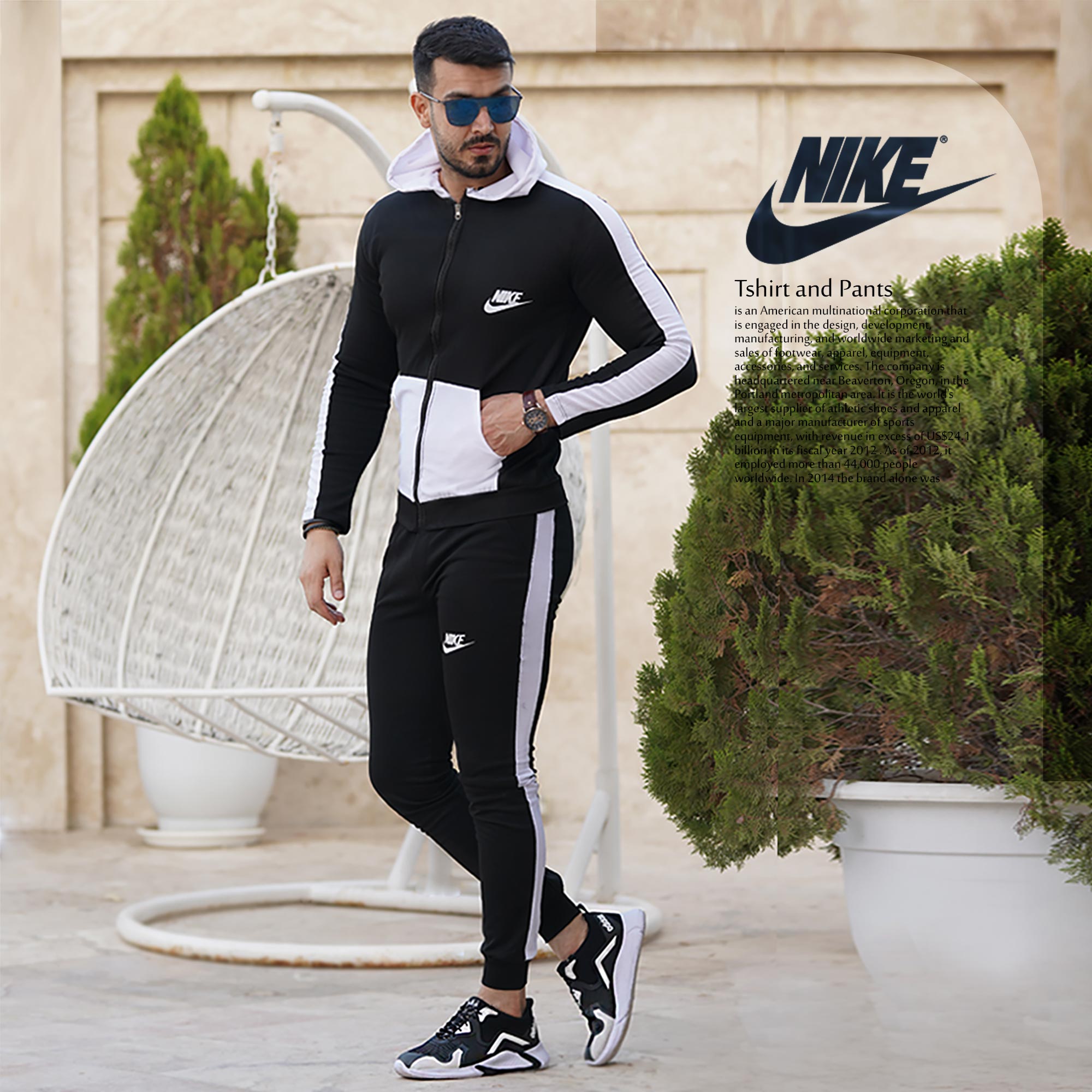 ست سویشرت وشلوار Nike مدل Amanda