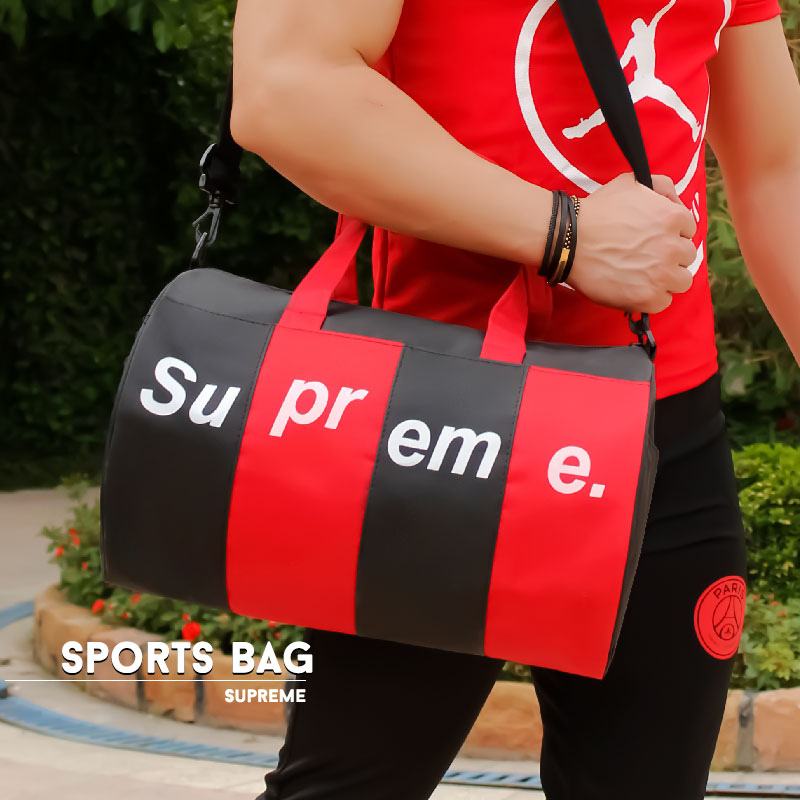 ساک ورزشی مدل Supreme (مشکی قرمز)