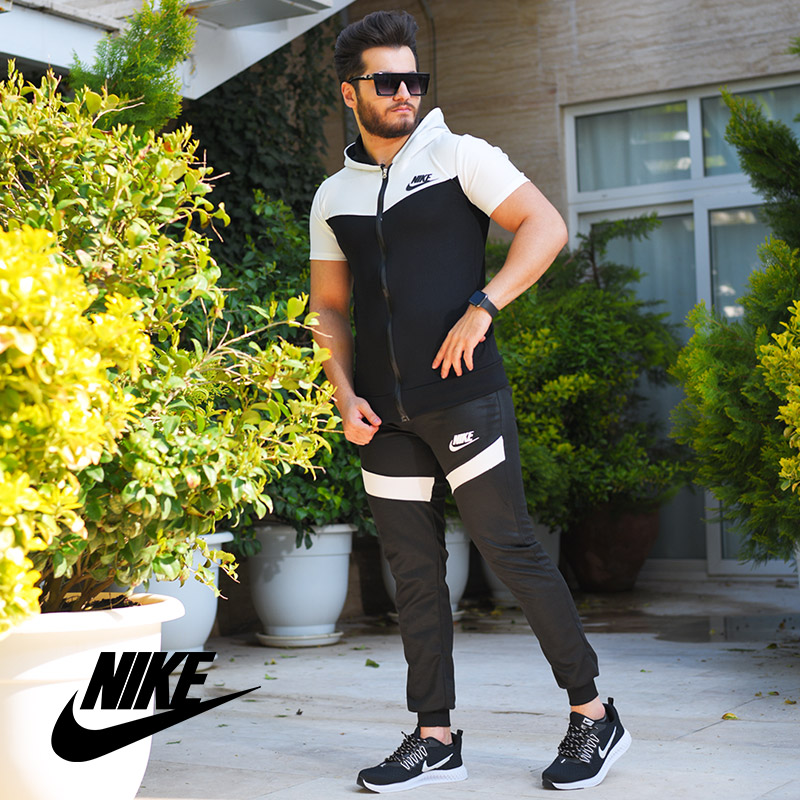 ست تیشرت وشلوار زیپ دار Nike مدل Adolpha