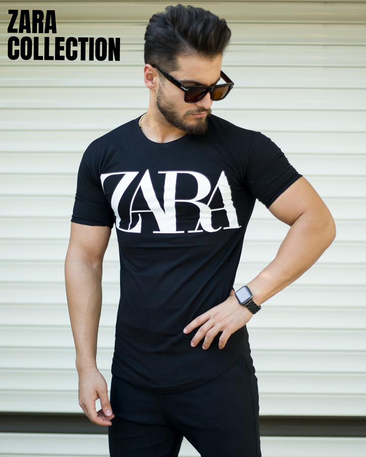 تیشرت مردانه مدل ZARA (مشکی)