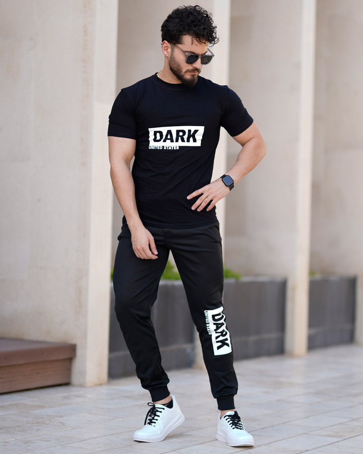 ست تیشرت شلوار مردانه مدل Dark کد 6005