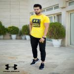 ست تیشرت و شلوار مردانه UNDER ARMOUR (زرد)