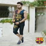 ست تاپ و شلوارک مردانه barcelona مدل olsxn